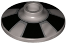 Dish 2 x 2 Inverted (Radar) with Black Trapezoids Hubcap Pattern