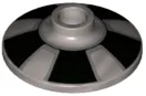 Dish 2 x 2 Inverted (Radar) with Black Trapezoids Hubcap Pattern