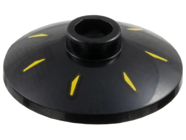 Dish 2 x 2 Inverted (Radar) with 7 Yellow Radial Marks Pattern