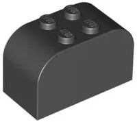 Slope, Curved 4 x 2 x 2 Double with 4 Studs