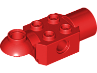 Technic, Brick Modified 2 x 2 with Pin Hole, Rotation Joint Ball Half Horizontal, and Rotation Joint Socket