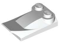 Slope, Curved 3 x 2 x 2/3 with 2 Studs, Wing End