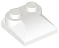 Slope, Curved 2 x 2 x 2/3 with 2 Studs and Curved Sides