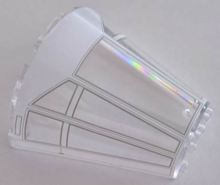 Cone Half 8 x 4 x 6 with Millennium Falcon Cockpit Pattern 3