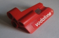 Technic, Panel Fairing #24 Small Short, Small Hole, Side B with 'vodafone' Pattern (Sticker) - Set 8386