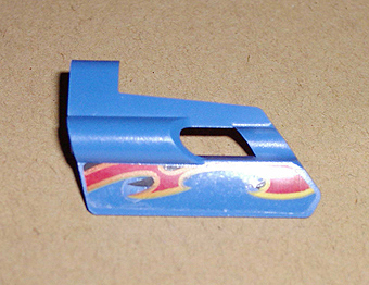 Technic, Panel Fairing #24 Small Short, Small Hole, Side B with Flame Pattern (Sticker) - Set 8646