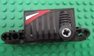 Pullback Motor 9 x 4 x 2 2/3 with Red, White and Black Pattern on Both Sides (Stickers) - Set 8381