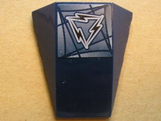 Wedge 4 x 4 Triple Curved No Studs with Alpha Team Arctic Logo Pattern (Sticker) - Set 4746