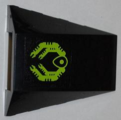 Wedge 4 x 4 Triple Curved No Studs with Doc Ock Mechanical Arms Pattern (Sticker) - Set 6873