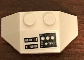 Wedge 2 x 4 Triple with SW Instrument Panel with White Circles Pattern (Sticker) - Set 75244