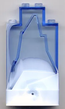 Rock Panel 2 x 4 x 6 with Marbled White Pattern (Streak Up Left Side)