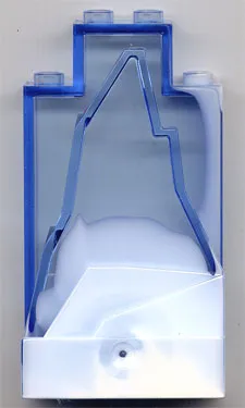 Rock Panel 2 x 4 x 6 with Marbled White Pattern (Streak Up Right Side)