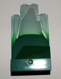 Rock Panel 2 x 4 x 6 with Marbled Dark Green Pattern