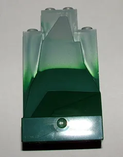 Rock Panel 2 x 4 x 6 with Marbled Dark Green Pattern