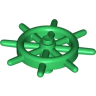 Boat, Ship's Wheel with Slotted Pin