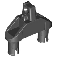 Hinge 1 x 3 with Two Pins, Locking 1 Finger - Round Pin Holes