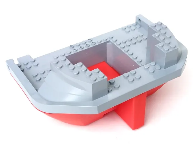 Boat, Hull Giant Stern 15 x 22 with Light Bluish Gray Top (47986 / 47981)