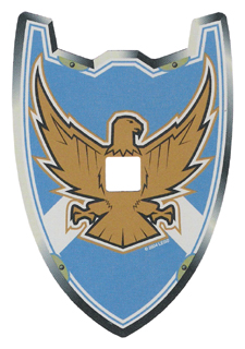 Plastic Shield (Undetermined Type) for Large Figures with Knights Kingdom Jayko Hawk Pattern