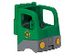 Duplo Cabin Truck Semi-Tractor Cab with Dark Bluish Gray Base and Recycling Arrows Pattern