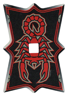 Plastic Shield (Undetermined Type) for Large Figures with Knights Kingdom Vladek Scorpion Pattern