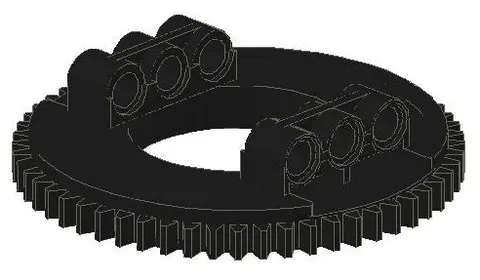 Technic Turntable 56 Tooth, Top