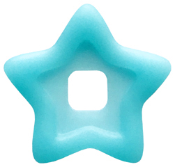 Clikits, Icon Accent Plastic Star 3 5/8 x 3 5/8 with Raised Border
