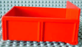 Duplo Trailer Bed with 8 Studs without Back Sill with Hatch