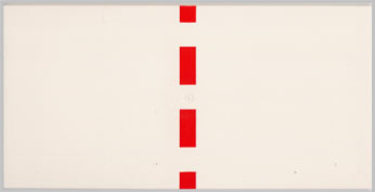 Tile 8 x 16 with Bottom Tubes on Edges with Red Stripe Pattern