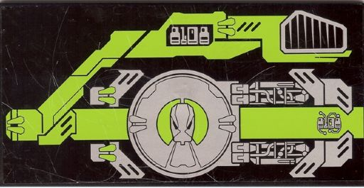 Tile 8 x 16 with Bottom Tubes on Edges with Circuitry with '8108' Pattern Model Left (Sticker) - Set 8108