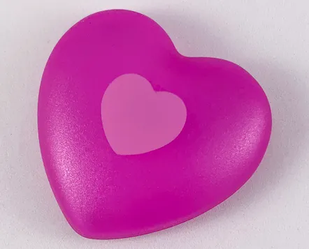 Clikits, Icon Heart Giant with Pin with Bright Pink Heart Pattern