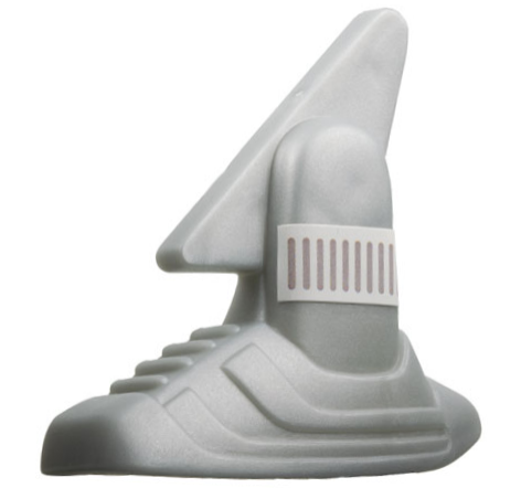 Sports Promo Soccer Ball Kicking Shoe Left (McDonald's Sports Sets) with Grille on White Background Pattern (Sticker) - Set 7924