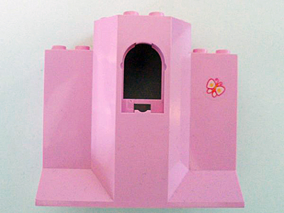 Panel 3 x 8 x 6 with Window with Butterfly Pattern (Sticker) - Set 7579