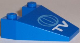 Wedge 4 x 4 Taper without Stud Notches with TV Globe Logo Pattern