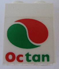 Panel 1 x 2 x 2 - Solid Studs with Octan Logo Pattern (Sticker) - Set 6594