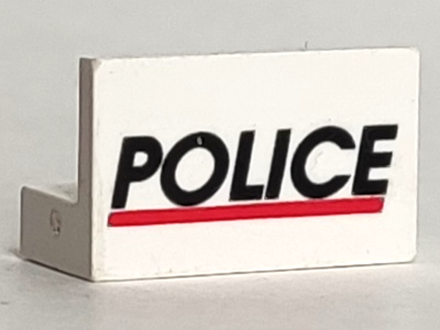 Panel 1 x 2 x 1 with 'POLICE' Red Line Pattern