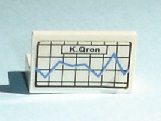 Panel 1 x 2 x 1 with Graph and 'K. Qron' Pattern (Sticker) - Set 7892