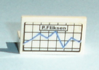 Panel 1 x 2 x 1 with Graph and 'P. Fliksen' Pattern (Sticker) - Set 7892