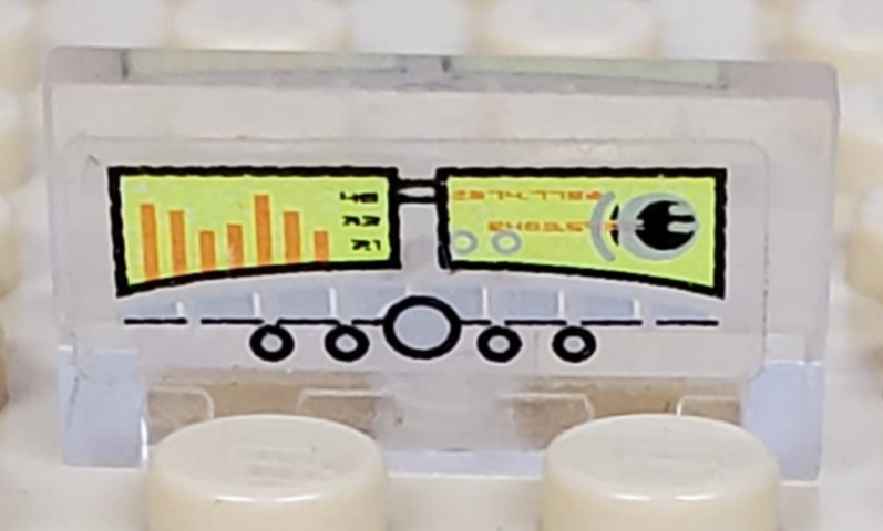 Panel 1 x 2 x 1 with Flight Data Pattern (Sticker) - Set 7645