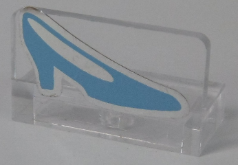 Panel 1 x 2 x 1 with Blue Shoe Pattern (Sticker) - Set 41055