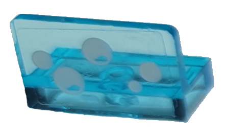 Panel 1 x 2 x 1 with White Bubbles Pattern (Sticker) - Set 41380