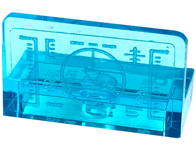 Panel 1 x 2 x 1 with Head-Up Display (HUD) with Circle, Triangle and Lines Pattern (Sticker) - Set 76240