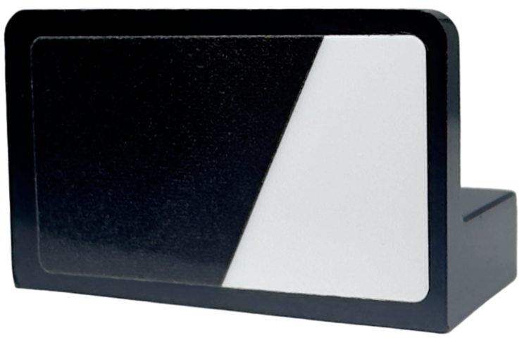 Panel 1 x 2 x 1 with White Trapezoid Stripe Pattern Model Right Side (Sticker) - Set 76918