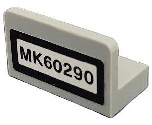 Panel 1 x 2 x 1 with 'MK60290' Pattern (Sticker) - Set 60290