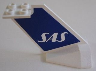 Tail Wedge with SAS Logo Pattern on Both Sides (Stickers) - Set 4032-2