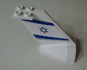 Tail Wedge with EL AL Logo Pattern on Both Sides (Stickers) - Set 4032-3
