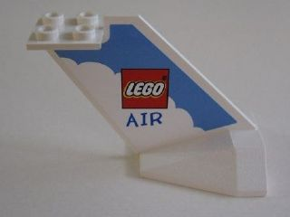 Tail Wedge with LEGO Air Logo Pattern on Both Sides (Stickers) - Set 4032-1