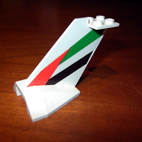 Tail Wedge with Emirates Logo Pattern on Both Sides (Stickers) - Set 1973