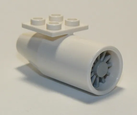 Engine, Smooth Large, 2 x 2 Thin Top Plate with Light Bluish Gray Center (4868b / 4869)