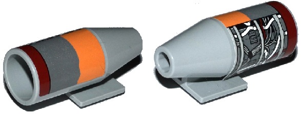 Engine, Smooth Large, 2 x 2 Thin Top Plate with SW Landspeeder Circuitry Pattern (Sticker) - Set 75052