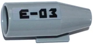 Engine, Smooth Large, 2 x 2 Thin Top Plate with 'E-03' Pattern Model Left Side (Sticker) - Set 60093